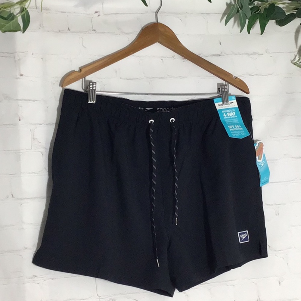 🌼SPEEDO MEN'S REONDO EDGE 14IN VOLLEY BLACK. SIZE XL‎